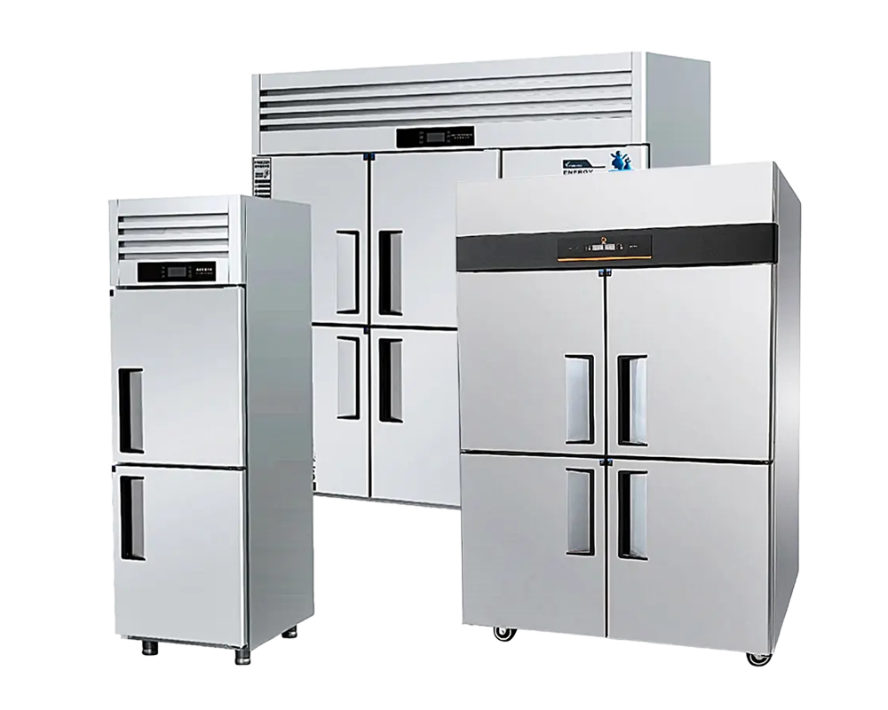 Congelatori verticali Reach-in commerciali a raffreddamento diretto