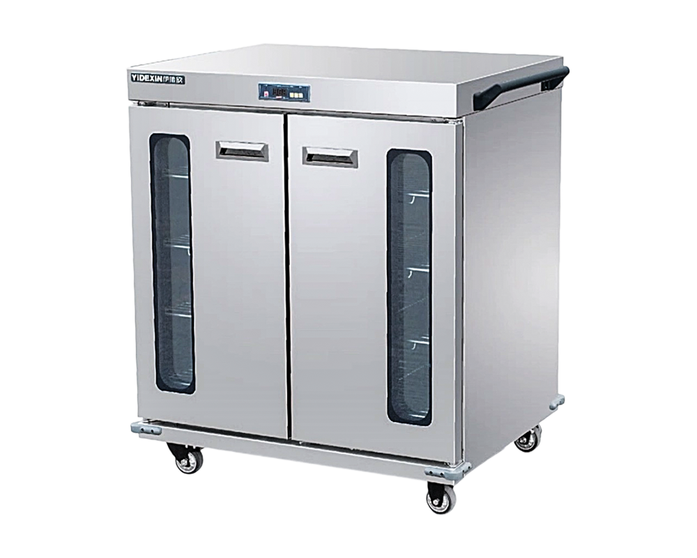 Carrello per armadio per banchetti riscaldato per alimenti, completamente chiuso, orizzontale, completamente chiuso-B