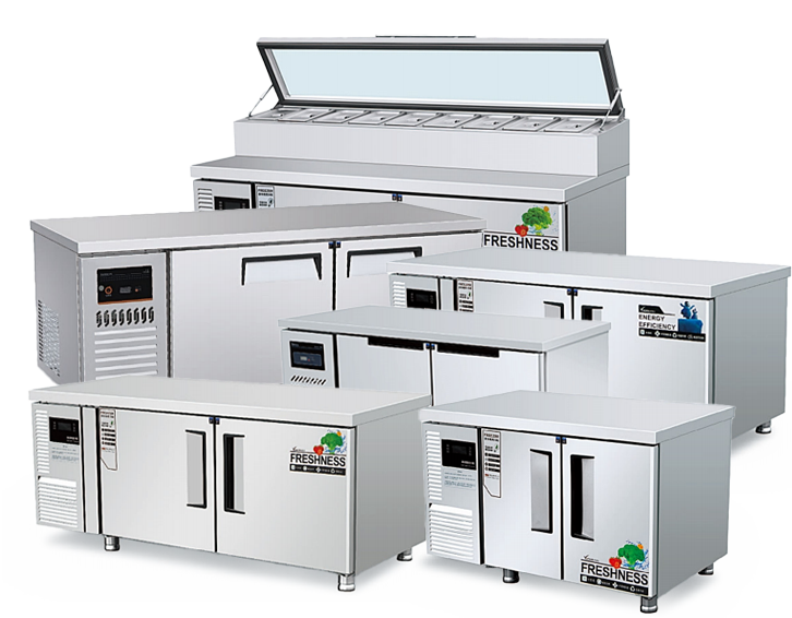 Attrezzature per la refrigerazione dei piani di lavoro